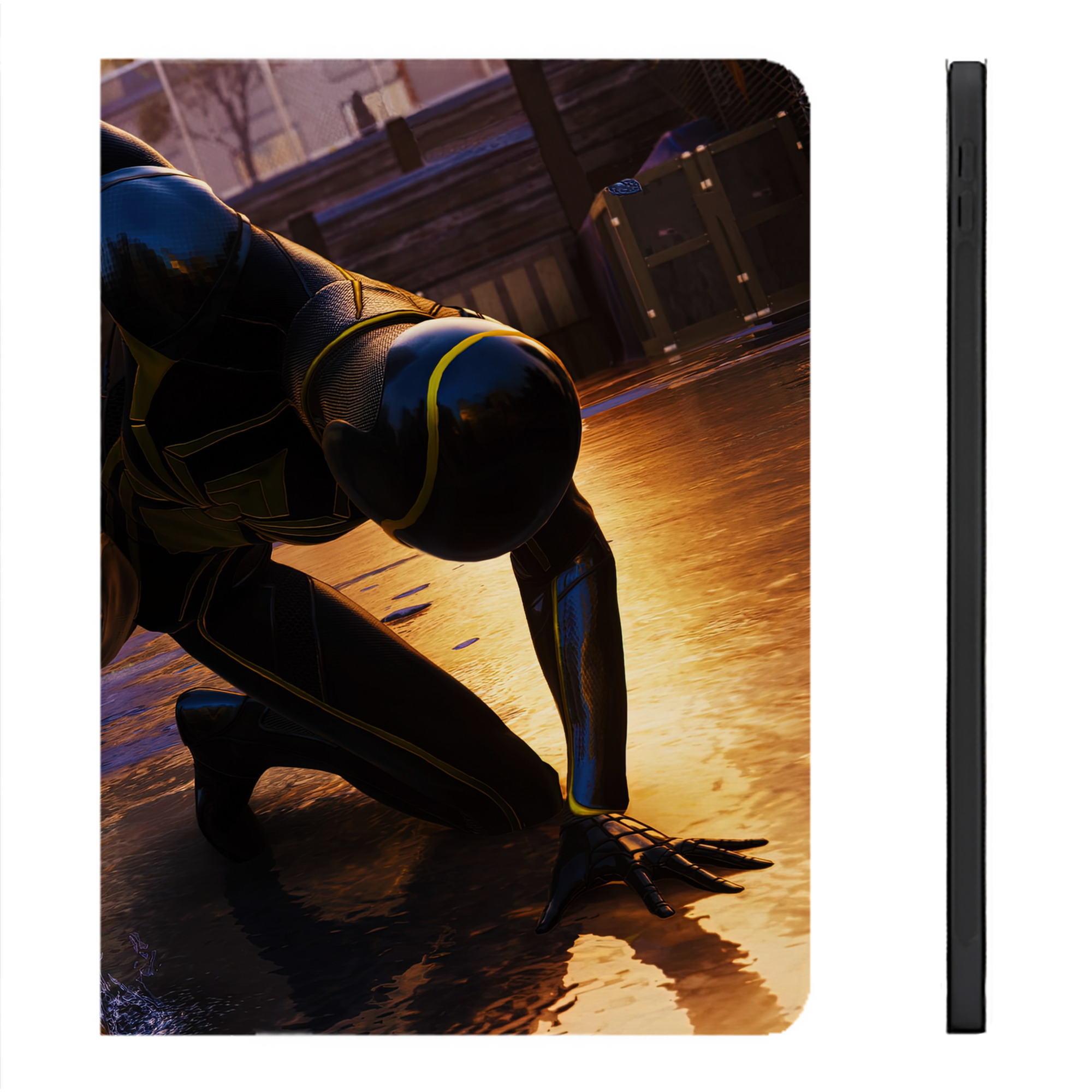 （画像用） Spider Man スパイダーマン IPadケース ペンホルダー付き ブックスタイルデザイン
